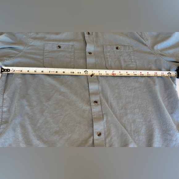 TRAVIS MATHEW Men’s Cloud Flannel Blue Collared‎ Button Up Like New Size XXL - Picture 3 of 11